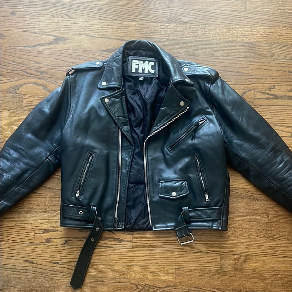 First Mfg Co. Authentic Vintage Leather Jacket / Biker Jacket